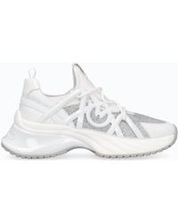 Pinko - Ariel Sneakers With Crystals - Lyst
