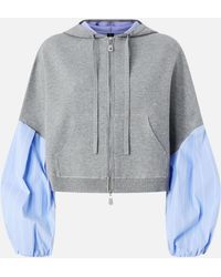 Pinko - Sweatshirt With Shirt Insert - Lyst