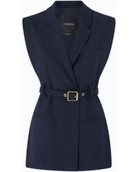 Pinko - Vest With Open Sides And Belt - Lyst