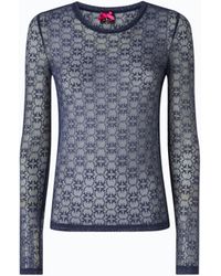 Pinko - Pullover Aus Stretch-Spitze Mit Logo-Muster Love Birds - Lyst