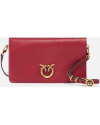 Pinko - Love Bag Click Soft Horizontal Mini Small Crossbody Clutch - Lyst