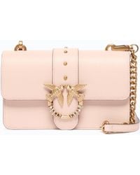 Pinko - Umhängetasche Mini Love Bag One Aus Leder Mit Schmuckschnalle - Lyst