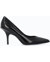 Pinko - Leder-Pumps Mit Logo Auf Dem Absatz - Lyst