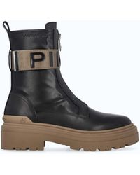 Pinko - Platform Boots With Lettering Logo - Lyst