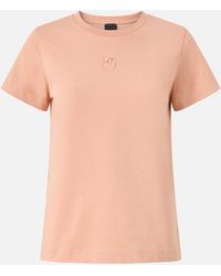 Pinko - T-Shirt With Love Birds Logo - Lyst