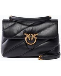 Pinko - Medium Love Bag Puff Maxi Quilt New Buckle Shoulder Bag - Lyst