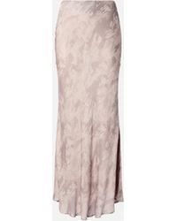 Pinko - Reimagine By X Patrick Mcdowell Glossy Long Skirt With Horse Print - Lyst