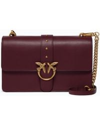 Pinko - Medium Love Bag One Leather Handbag With New Buckle - Lyst