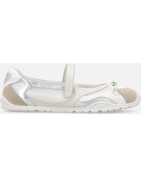Pinko - Sporty Ballet Flats With Inserts And Lettering - Lyst