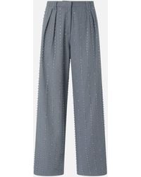 Pinko - Trousers With Jewel Stripes - Lyst