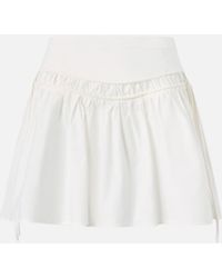 Pinko - Short Skirt With Gathering And Drawstring - Lyst