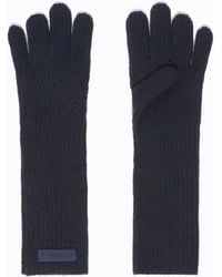 Pinko - Long Gloves With Logo Lettering - Lyst
