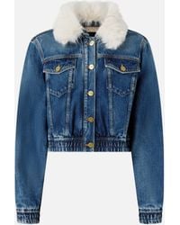 Pinko - Veste Camionneur En Denim À Col Doux - Lyst