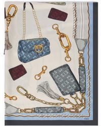 Pinko - Scarf With Bag Print - Lyst