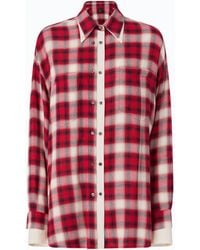 Pinko - Oversized Shirt With Check Pattern - Lyst