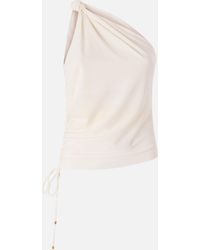 Pinko - One-Shoulder Top With Knot Detail - Lyst