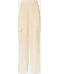 Pinko - Lightweight Trousers With Cargo Pockets - Lyst