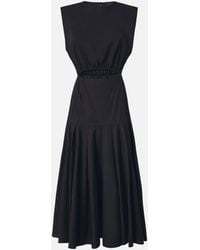 Pinko - Sleeveless Midi Dress With Pleats And Cut-Out - Lyst