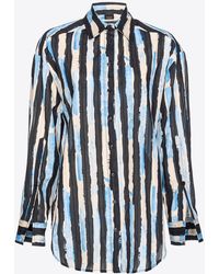 Pinko - Shirt With Paint-stripe Print - Lyst