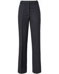 Pinko - Pinstriped Wool-Blend Trousers - Lyst