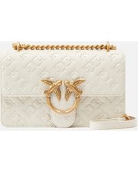 Pinko - Mini Borsa A Tracolla Love Bag Con Logo Imprimè - Lyst