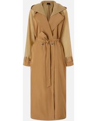 Pinko - Trench Coat With Sheer Inserts - Lyst