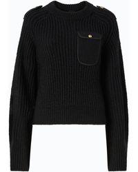 Pinko - Ribbed Sweater With Small Pocket - Lyst