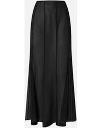 Pinko - Long Skirt With Sheer Details - Lyst
