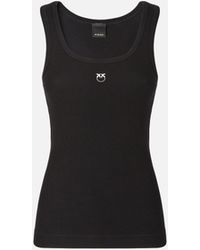 Pinko - Vest Top With Love Birds Golden Detail - Lyst