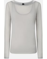 Pinko - Lightweight Long-sleeved Sweater In Gauze Jersey - Lyst