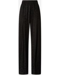 Pinko - Floral Jacquard Trousers - Lyst
