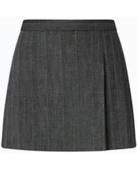Pinko - Pinstriped Mini Skirt With Macro Pleats - Lyst