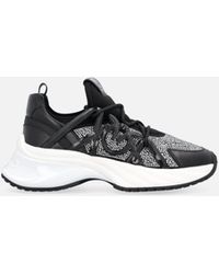 Pinko - Ariel Sneakers With Crystals - Lyst