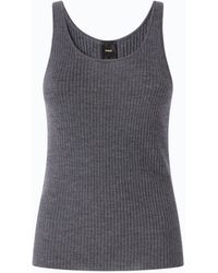 Pinko - Ribbed Merino Wool Vest Top - Lyst