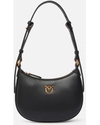Pinko - Half Moon Baby Leather Shoulder Bag - Lyst