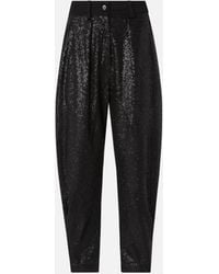 Pinko - Pantaloni P-Pants Con Paillettes Piccole - Lyst