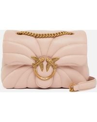 Pinko - Love Bag Puff Butterfly Mini Nappa Leather Crossbody Bag - Lyst