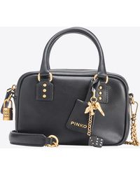 Pinko - Mini Bowling Bag In Leather - Lyst