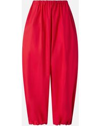 Pinko - Lightweight Balloon Trousers With Drawstring - Lyst
