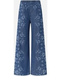Pinko - Floral Denim Jeans - Lyst