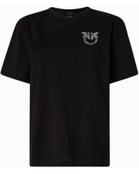 Pinko - T-Shirt With Love Birds Jewel Detail - Lyst