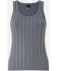 Pinko - Vest Top With Jewel Details - Lyst