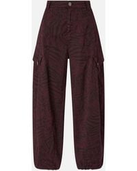 Pinko - Balloon Trousers With Animal Motif - Lyst