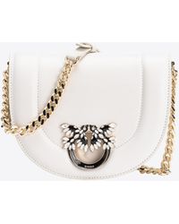 Pinko - Galleria Mini Love Bag Click Round With Bejewelled Buckle - Lyst