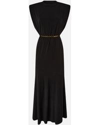 Pinko - Sleeveless Long Dress With Chain - Lyst