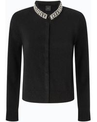 Pinko - Cardigan With Jewel Collar - Lyst