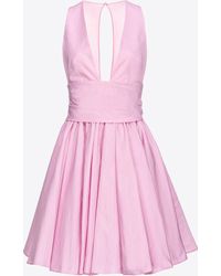 Pinko - Mini Taffeta Dress - Lyst