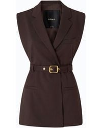 Pinko - Vest With Open Sides And Belt - Lyst