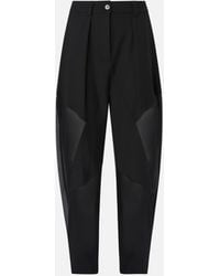 Pinko - P-pants Trousers In Technical Fabric With - Lyst