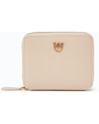 Pinko - Square Leather Zip-Around Purse - Lyst